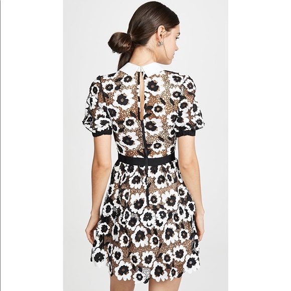 NWT Self Portrait Abstract Floral Guipure Mini Dress ⚠️Runs Small* - Picture 3 of 10